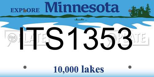ITS1353 Minnesota License Plate