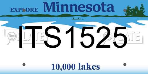 ITS1525 Minnesota License Plate