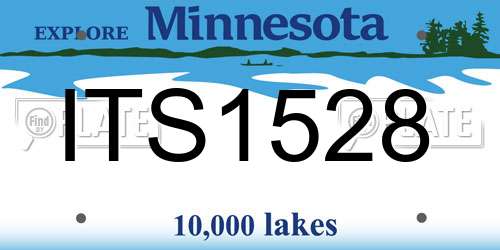 ITS1528 Minnesota License Plate