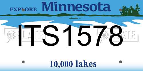 ITS1578 Minnesota License Plate