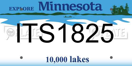 ITS1825 Minnesota License Plate