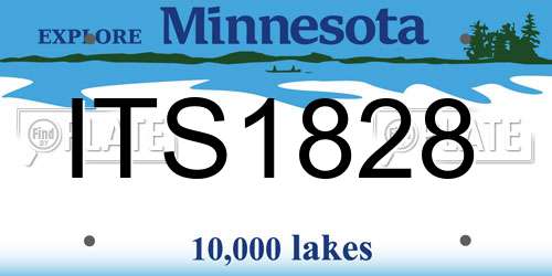 ITS1828 Minnesota License Plate