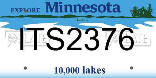 ITS2376 Minnesota License Plate