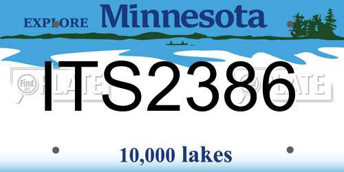 ITS2386 Minnesota License Plate