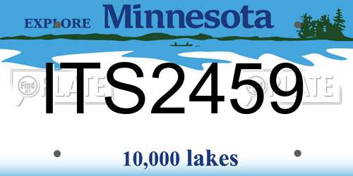 ITS2459 Minnesota License Plate