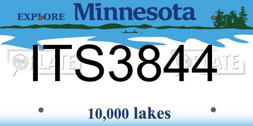 ITS3844 Minnesota License Plate