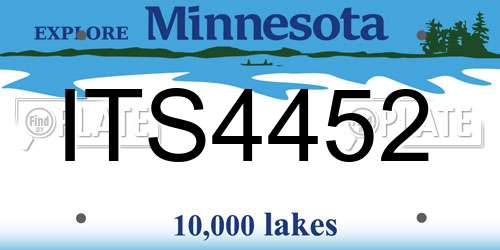 ITS4452 Minnesota License Plate