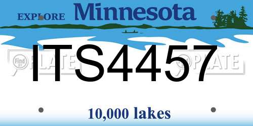 ITS4457 Minnesota License Plate