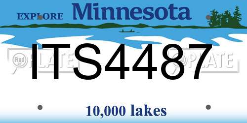 ITS4487 Minnesota License Plate