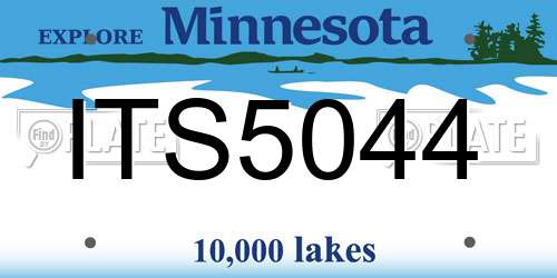 ITS5044 Minnesota License Plate