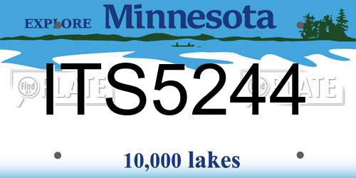 ITS5244 Minnesota License Plate