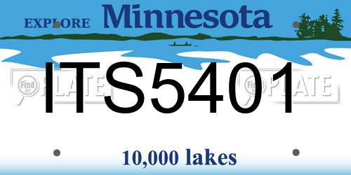 ITS5401 Minnesota License Plate