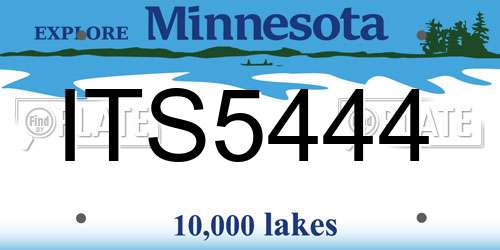 ITS5444 Minnesota License Plate