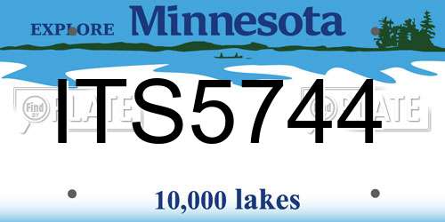 ITS5744 Minnesota License Plate
