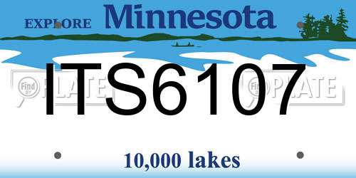 ITS6107 Minnesota License Plate