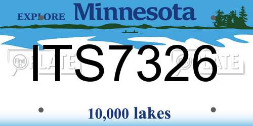 ITS7326 Minnesota License Plate