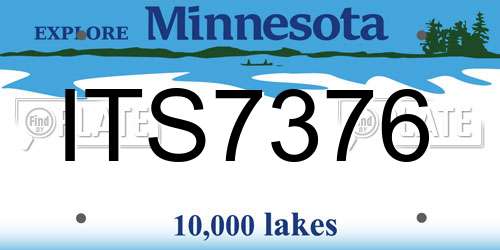 ITS7376 Minnesota License Plate