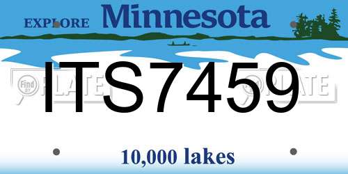 ITS7459 Minnesota License Plate