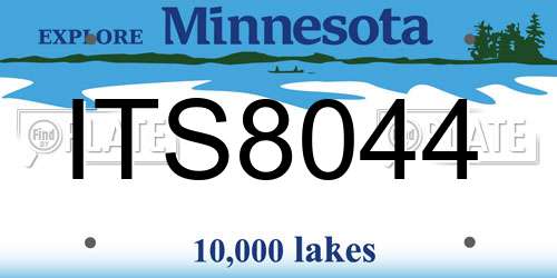 ITS8044 Minnesota License Plate