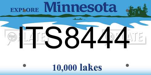 ITS8444 Minnesota License Plate