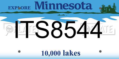 ITS8544 Minnesota License Plate