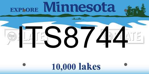 ITS8744 Minnesota License Plate
