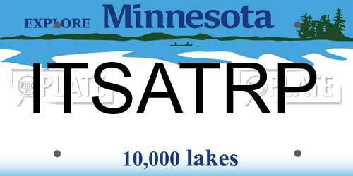 ITSATRP Minnesota License Plate