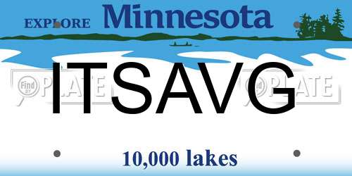 ITSAVG Minnesota License Plate