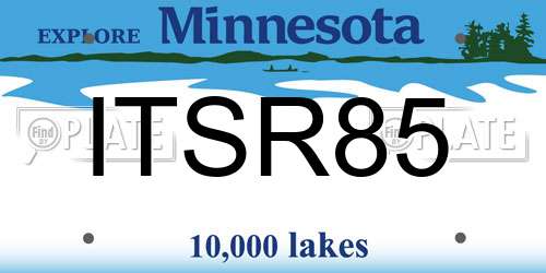 ITSR85 Minnesota License Plate