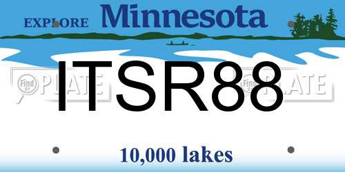ITSR88 Minnesota License Plate