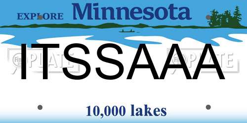 ITSSAAA Minnesota License Plate