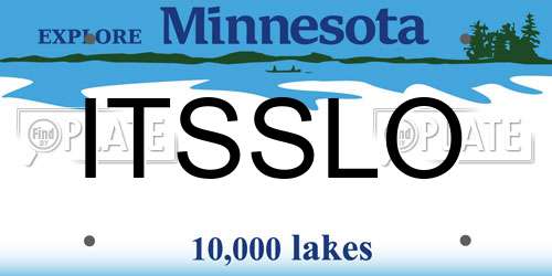 ITSSLO Minnesota License Plate