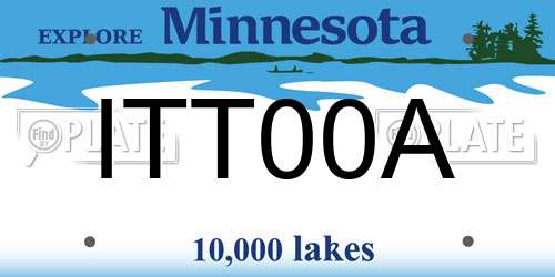 ITT00A Minnesota License Plate