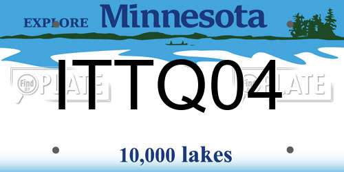 ITTQ04 Minnesota License Plate