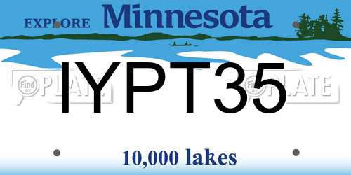 IYPT35 Minnesota License Plate