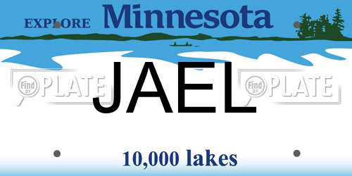 JAEL Minnesota License Plate