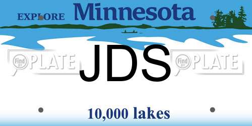JDS Minnesota License Plate