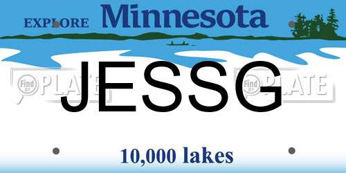 JESSG Minnesota License Plate