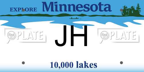 JH Minnesota License Plate