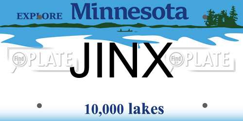 JINX Minnesota License Plate