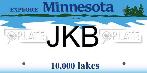 JKB Minnesota License Plate