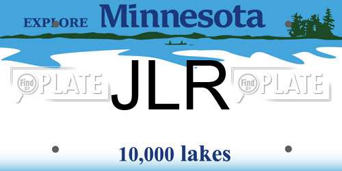 JLR Minnesota License Plate