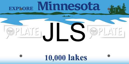 JLS Minnesota License Plate