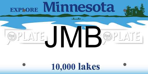 JMB Minnesota License Plate
