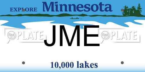 JME Minnesota License Plate