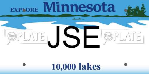 JSE Minnesota License Plate