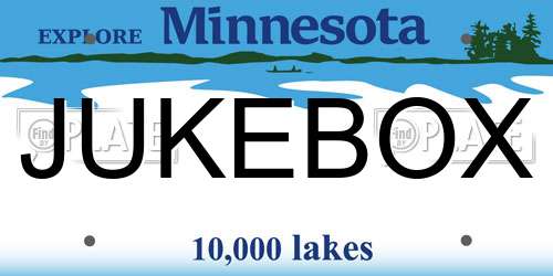 JUKEBOX Minnesota License Plate