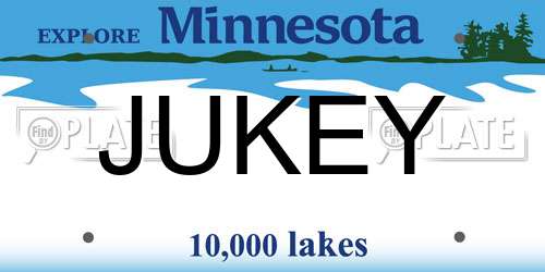 JUKEY Minnesota License Plate