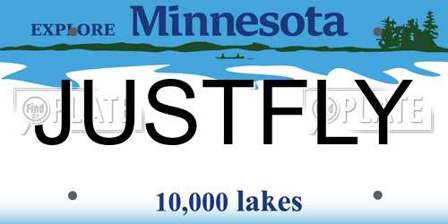 JUSTFLY Minnesota License Plate