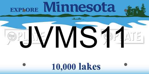 JVMS11 Minnesota License Plate
